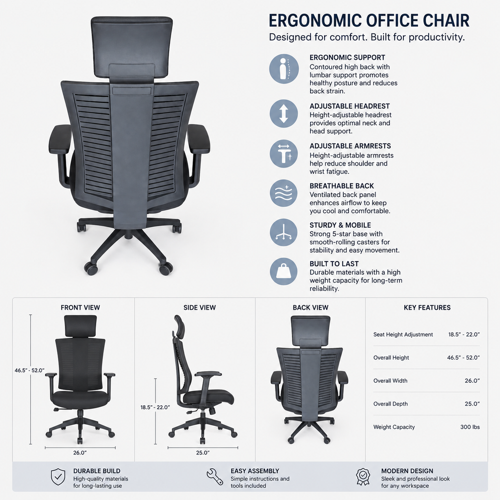 Eagle High Back Chair