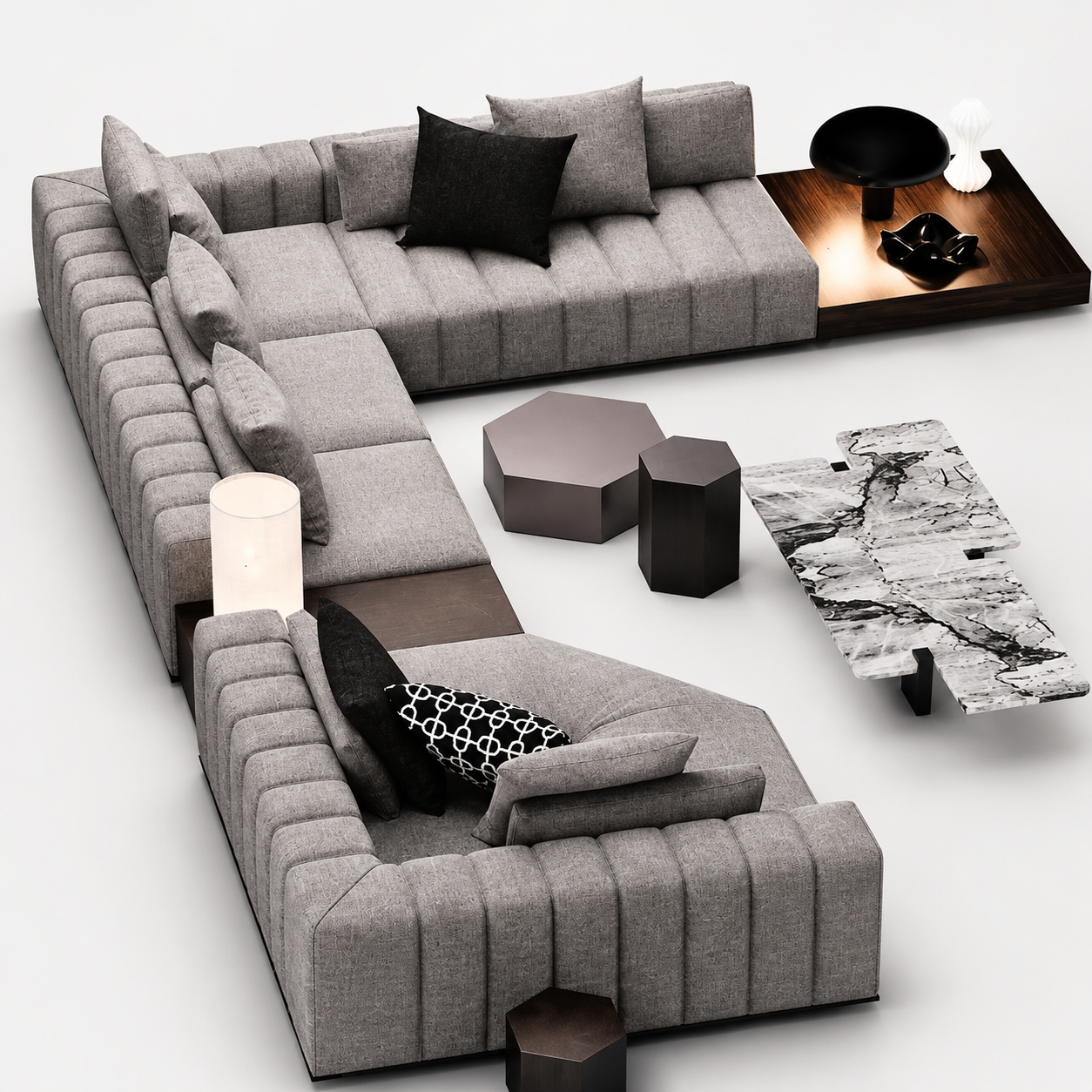 L Shape Sofa-E
