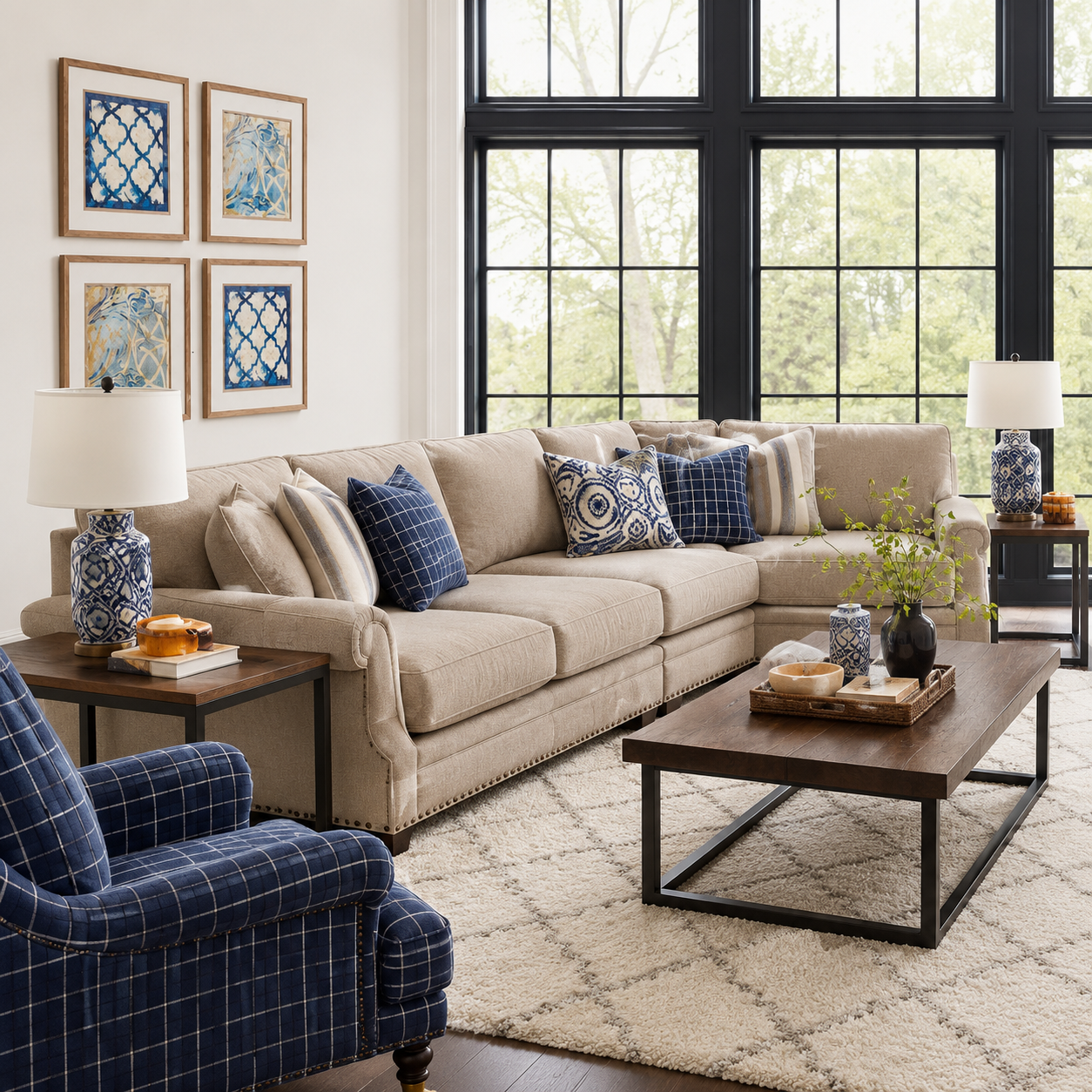 L Shape Sofa-D