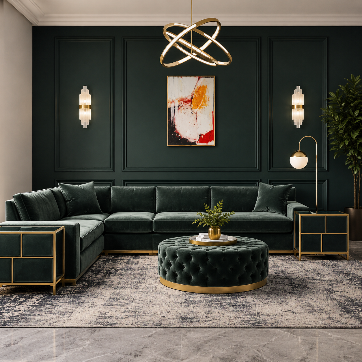 L Shape Sofa-C