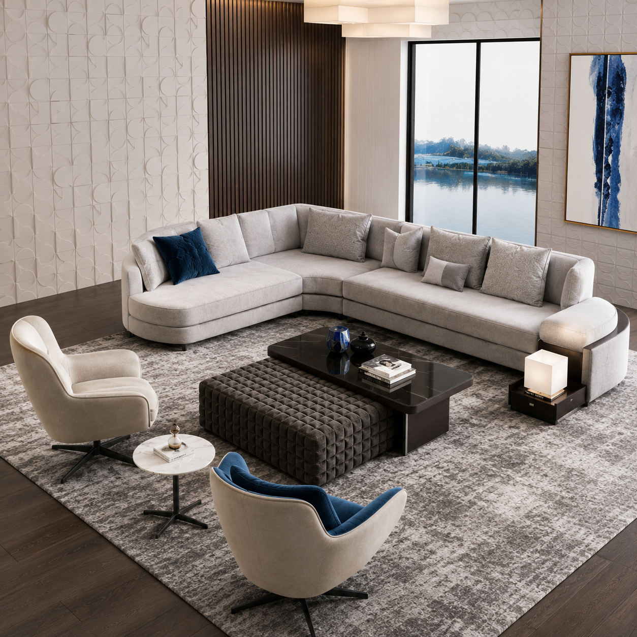 L Shape Sofa-B