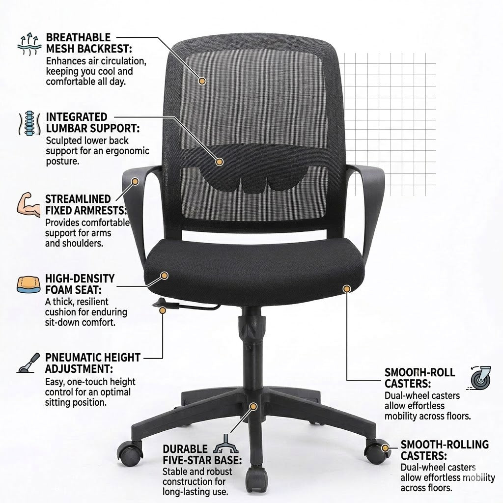 Revo Mid Back Chair