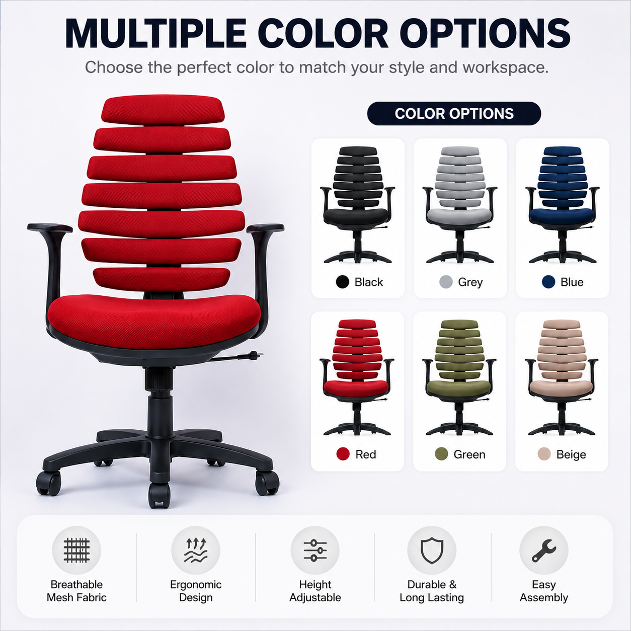 Strip Mid Back Chair