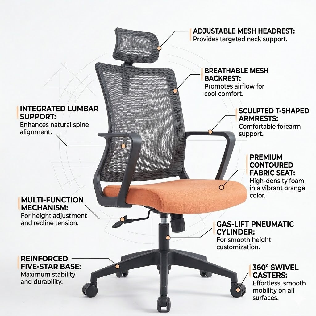 Task High Back Chair