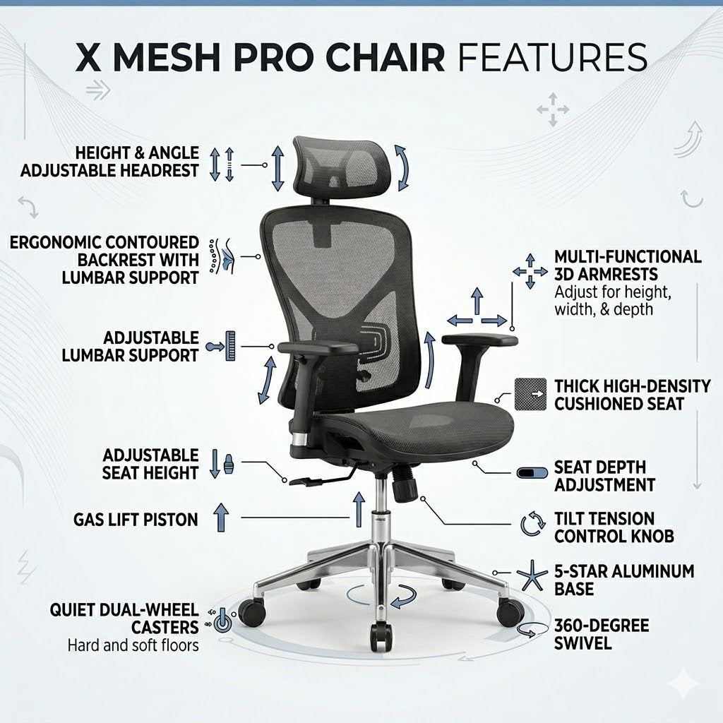 X Mesh Pro High Back Chair